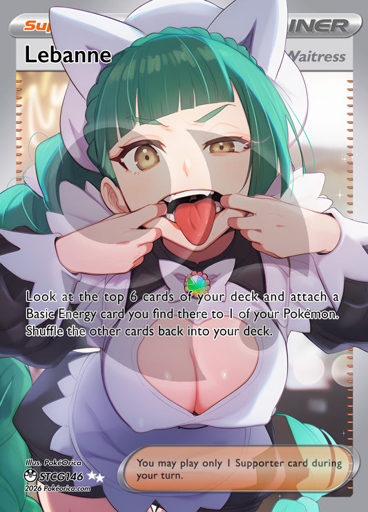 Custom Holographic Full Art Lebanne Card