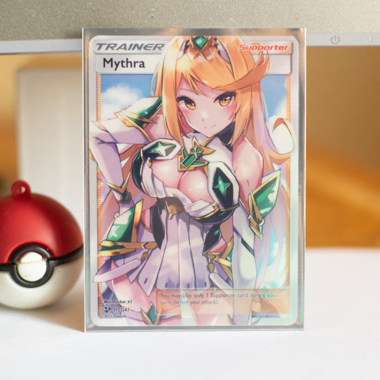 Custom Xenoblade Holographic Full Art Mythra Card