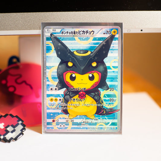 Replica Holographic Full Art Cosplay Pikachu - Shiny Rayquaza