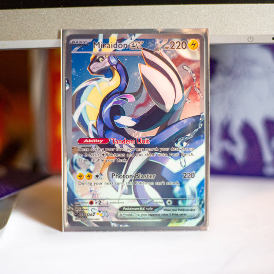 Custom Holographic Full Art Miraidon EX Card