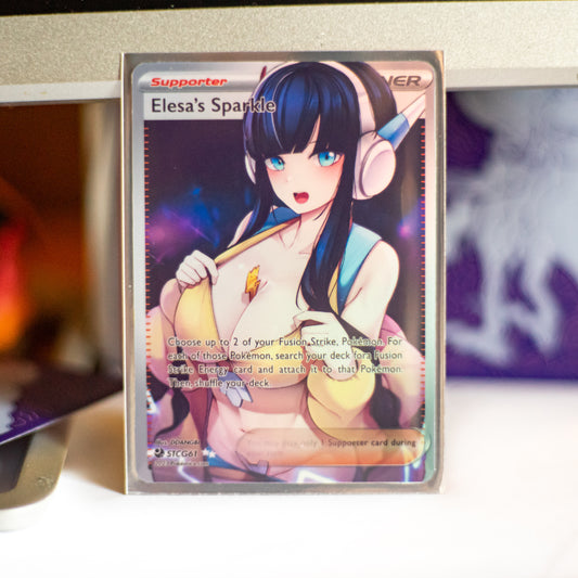 Custom Holographic Full Art Elesa's Sparkle Card