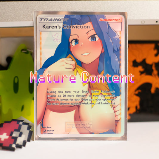 Custom Holographic Full Art Karen's Conviction Card