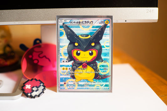 Replica Holographic Full Art Cosplay Pikachu - Shiny Rayquaza