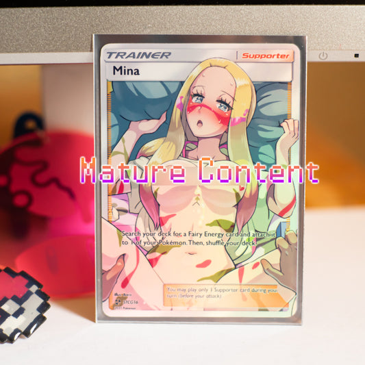 Custom Holographic Full Art Mina Card