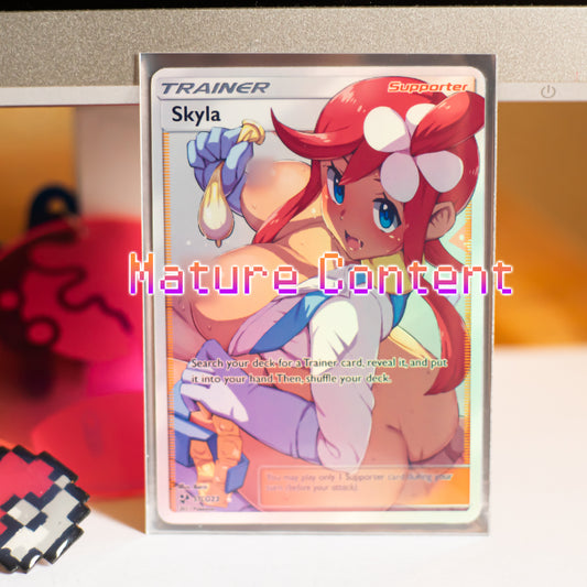 Custom Holographic Full Art Skyla Card